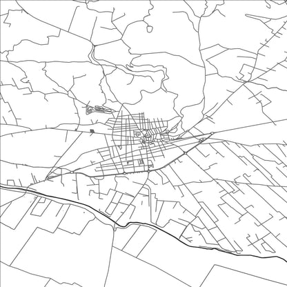 ROAD MAP OF ALCANAR, SPAIN BY MAPAKES