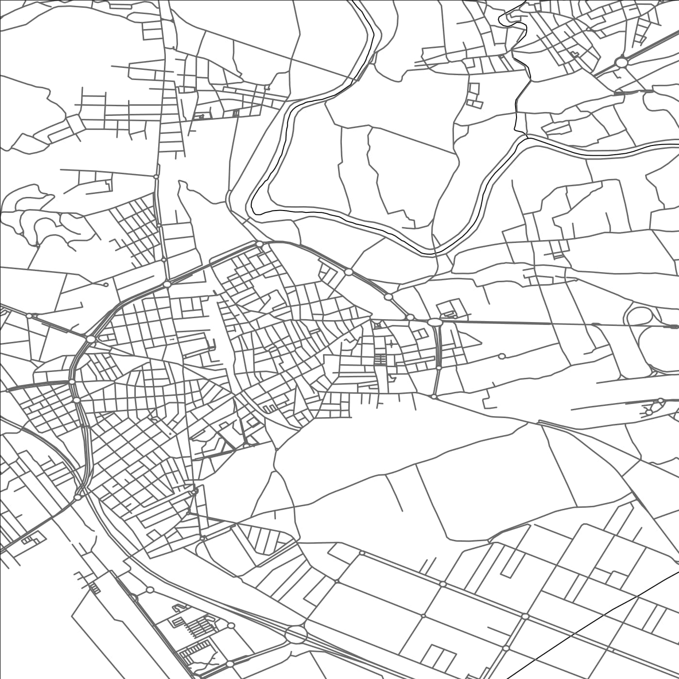 ROAD MAP OF ALCANTARILLA, SPAIN BY MAPAKES