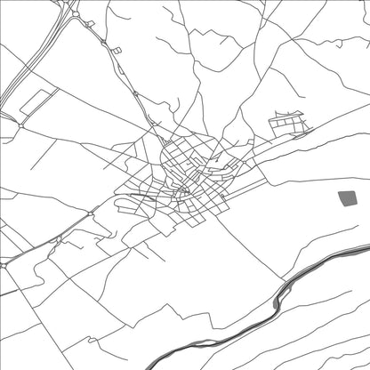 ROAD MAP OF ALCARRAZ, SPAIN BY MAPAKES