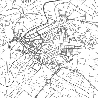 ROAD MAP OF ALCIRA, SPAIN BY MAPAKES