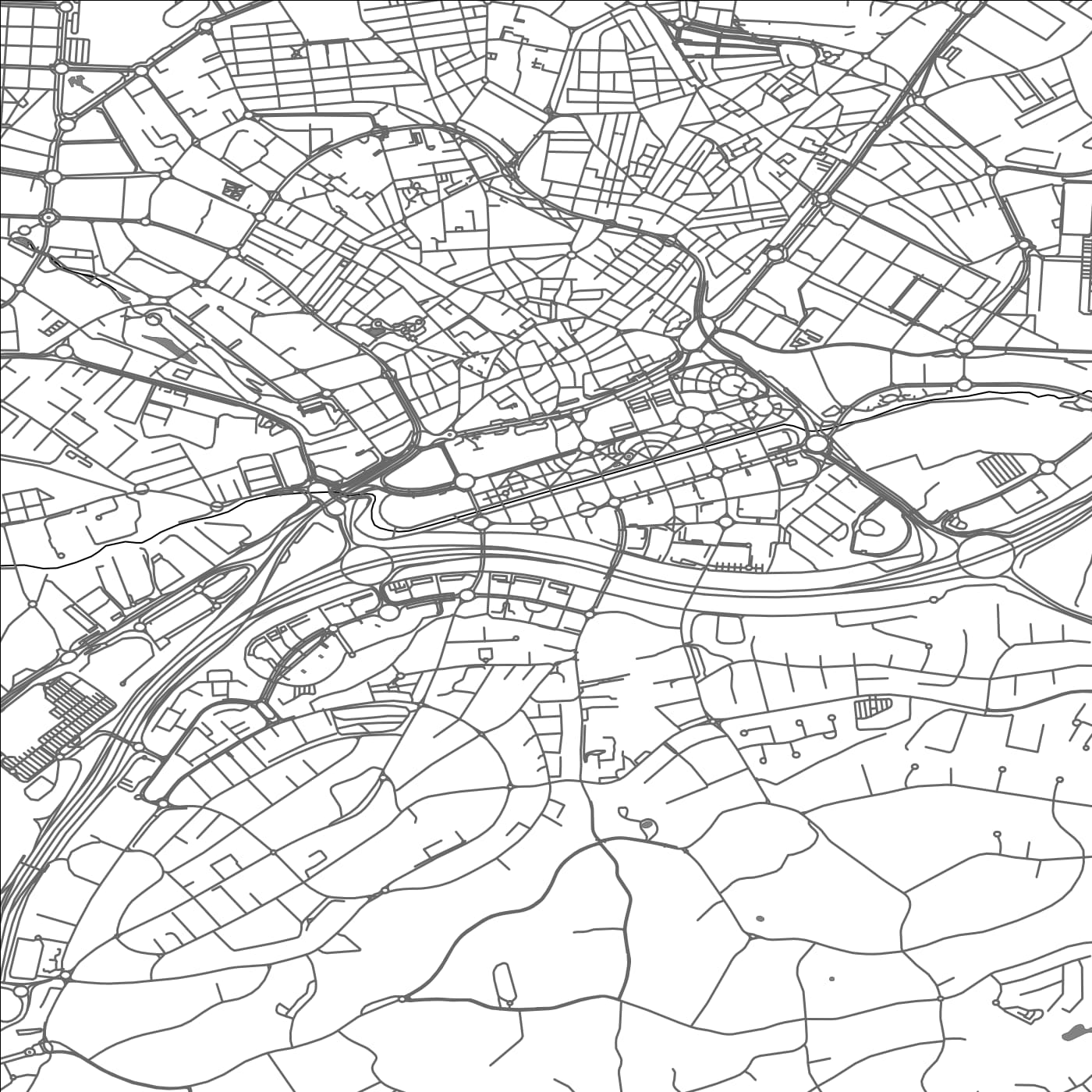 ROAD MAP OF ALCOBENDAS, SPAIN BY MAPAKES