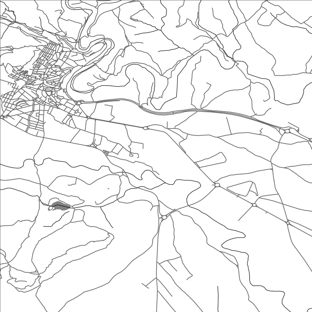 ROAD MAP OF ALCORA, SPAIN BY MAPAKES