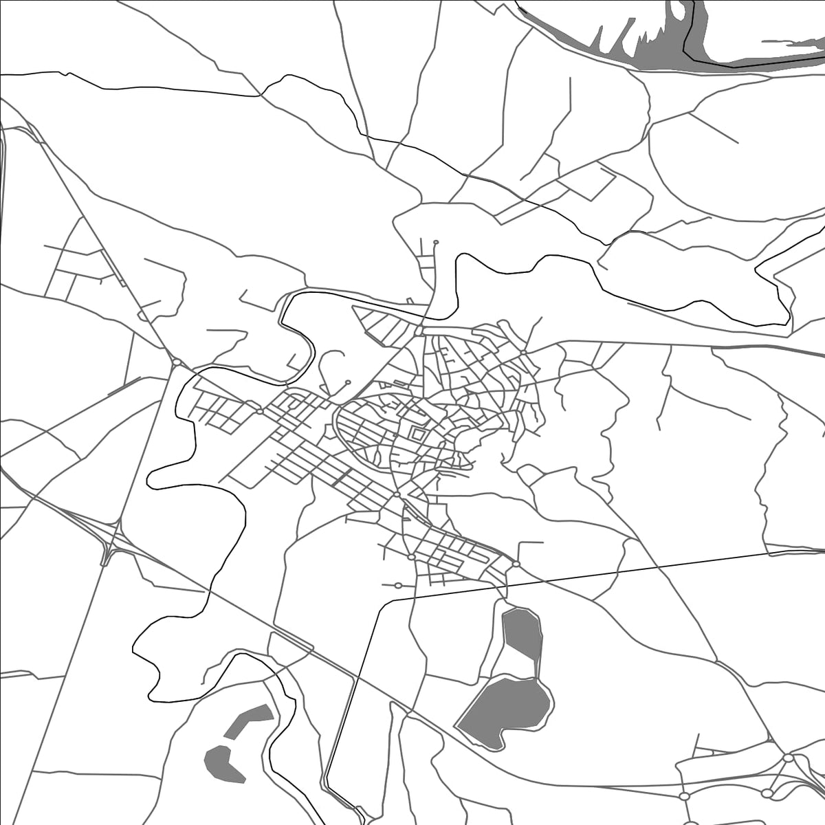 ROAD MAP OF ALFARO, SPAIN BY MAPAKES
