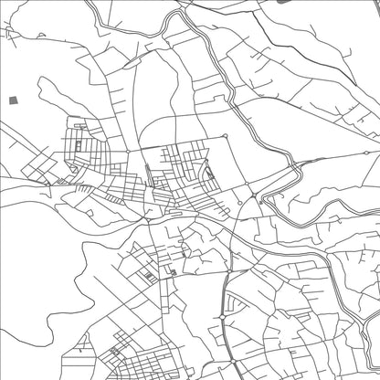 ROAD MAP OF ALGUAZAS, SPAIN BY MAPAKES