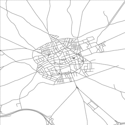 ROAD MAP OF ALMAGRO, SPAIN BY MAPAKES