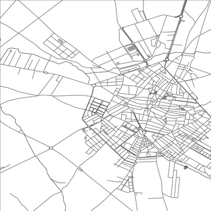 ROAD MAP OF ALMENDRALEJO, SPAIN BY MAPAKES
