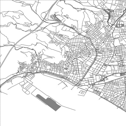 ROAD MAP OF ALMERIA, SPAIN BY MAPAKES