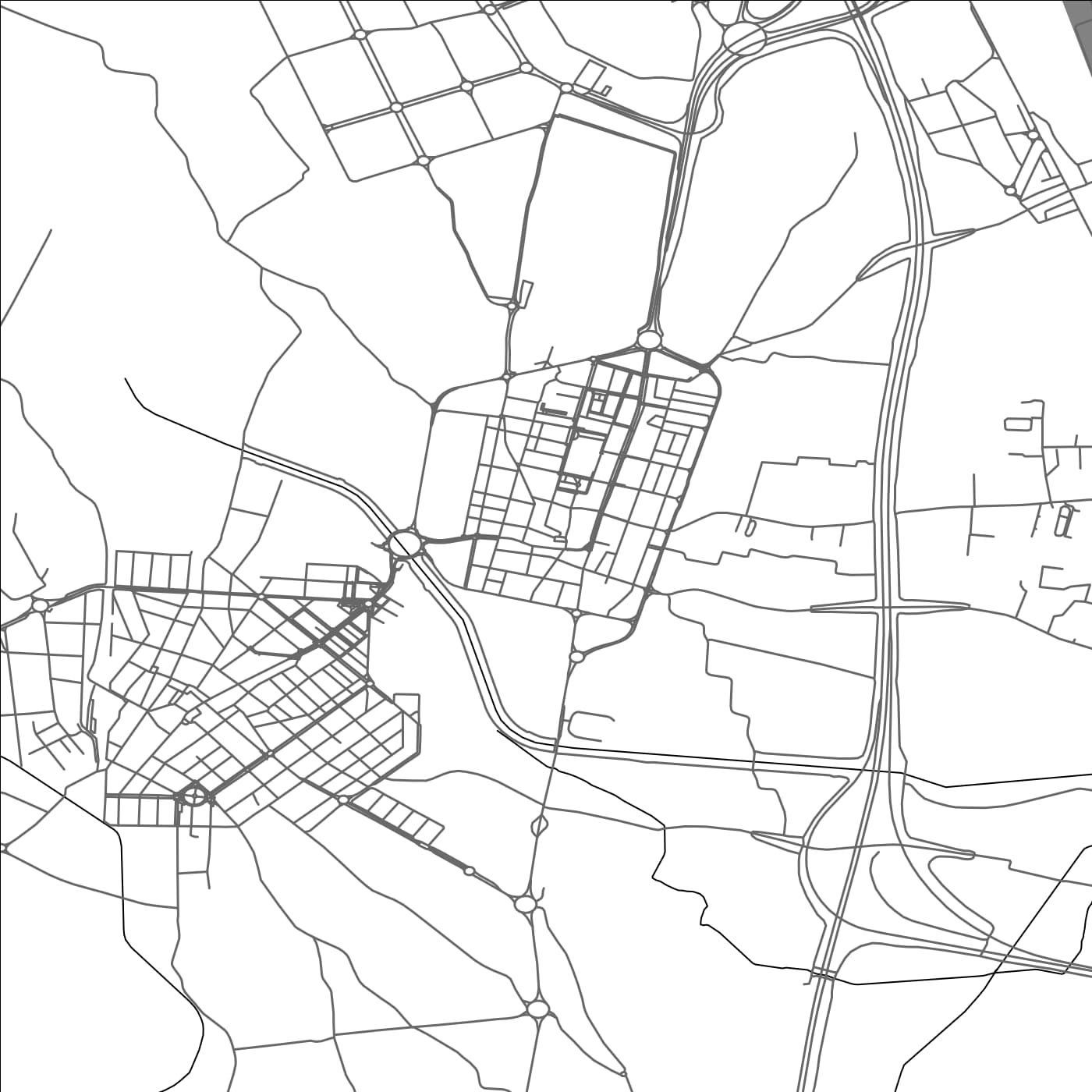 ROAD MAP OF ALMUSAFES, SPAIN BY MAPAKES