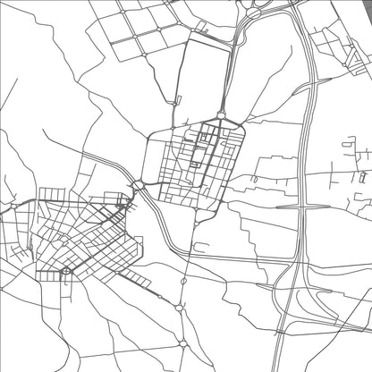 ROAD MAP OF ALMUSAFES, SPAIN BY MAPAKES