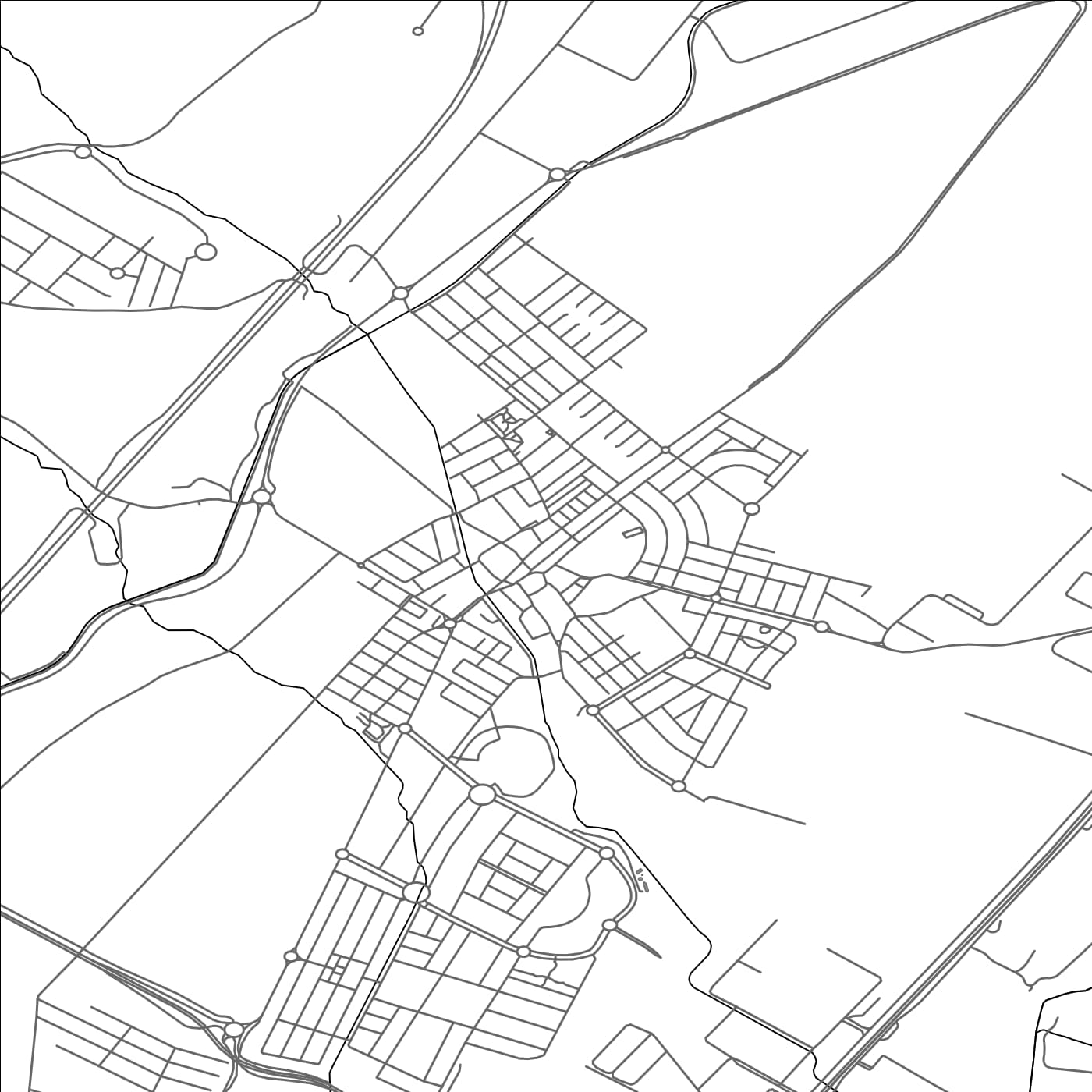 ROAD MAP OF ALOVERA, SPAIN BY MAPAKES