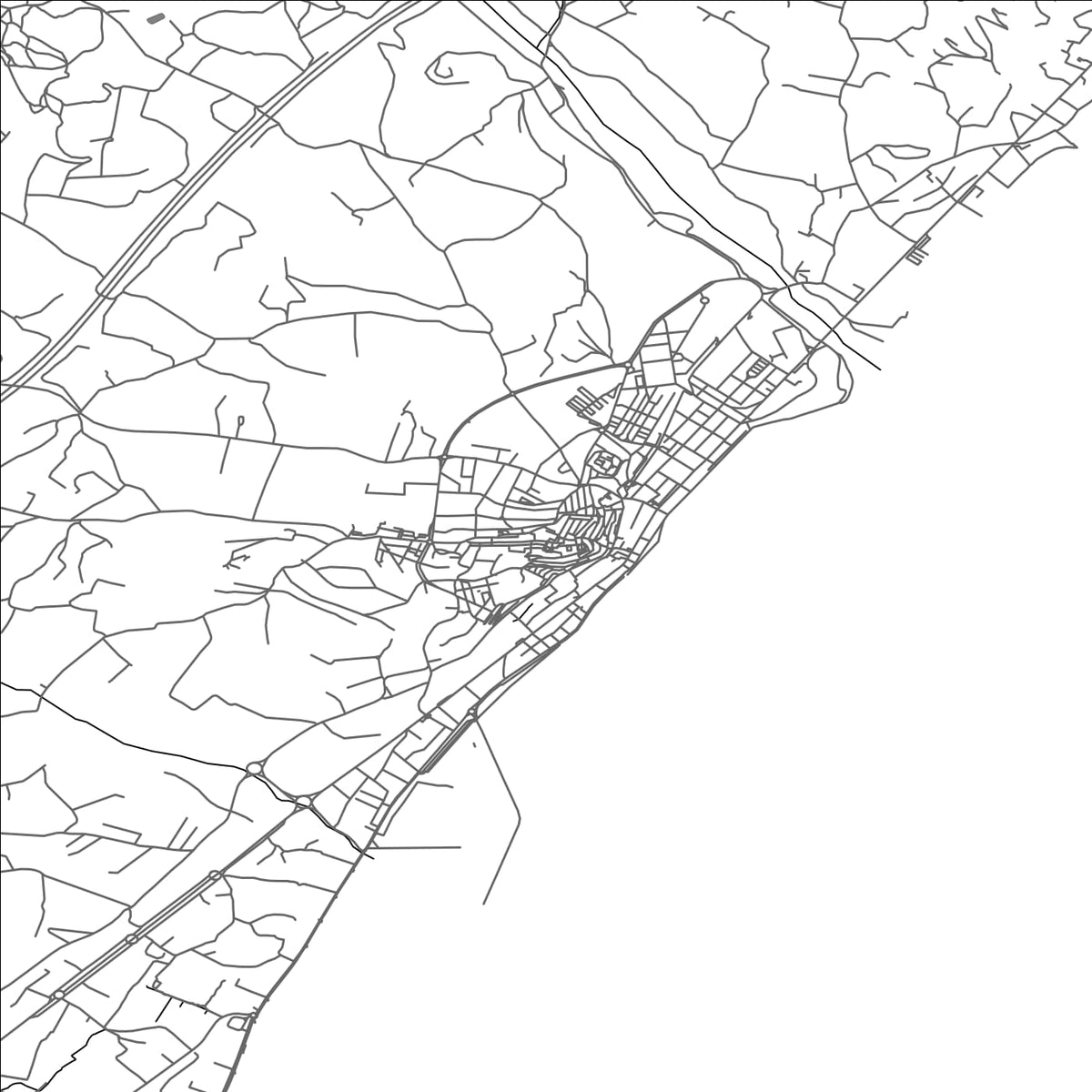 ROAD MAP OF ALTEA, SPAIN BY MAPAKES