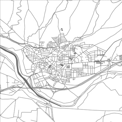 ROAD MAP OF ANDUJAR, SPAIN BY MAPAKES