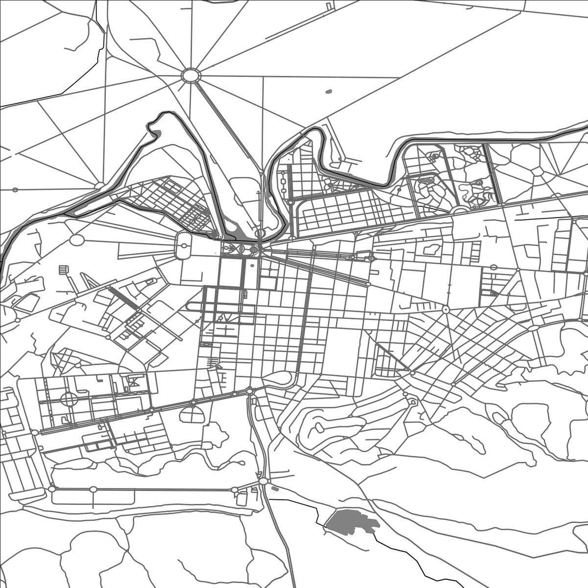 ROAD MAP OF ARANJUEZ, SPAIN BY MAPAKES