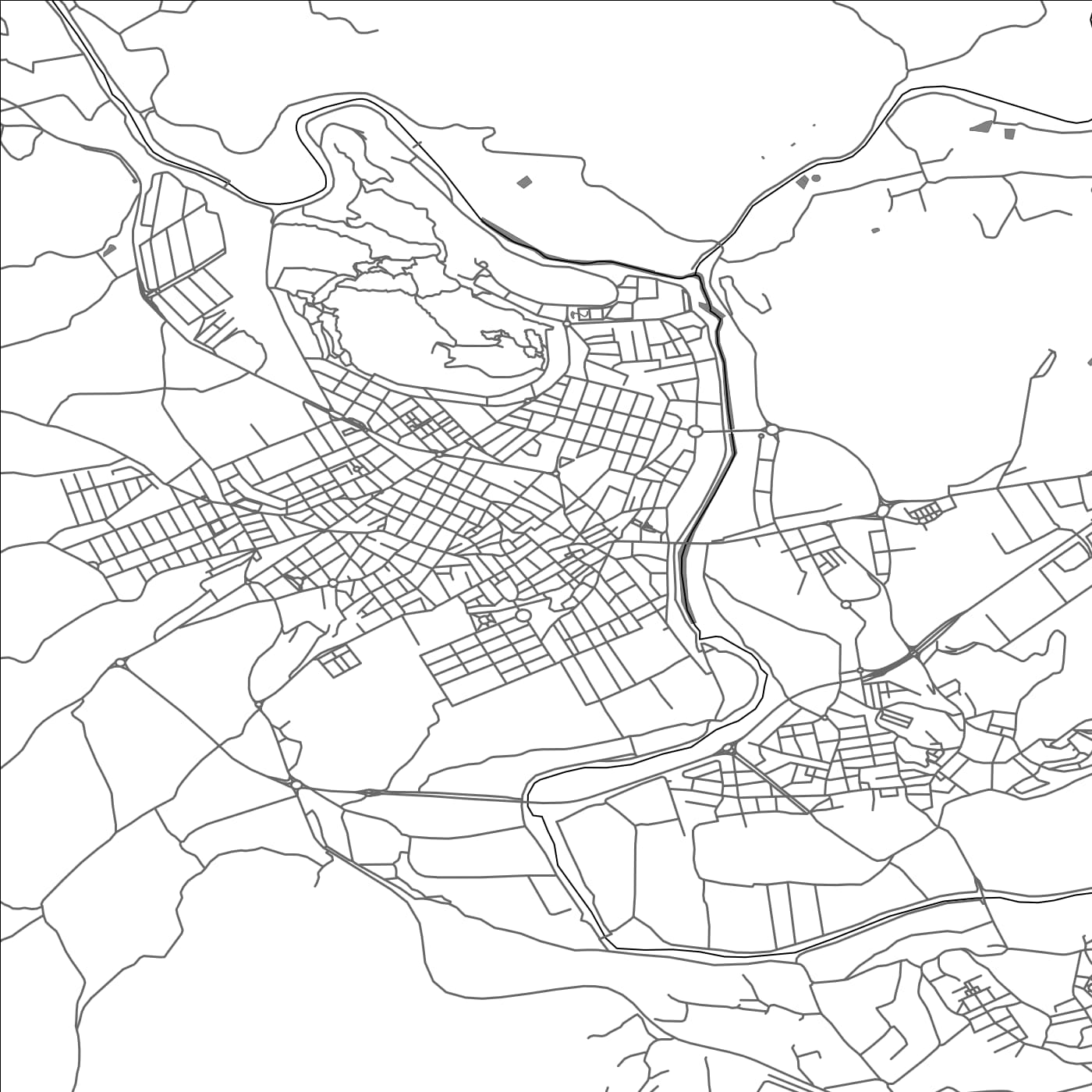 ROAD MAP OF ARCHENA, SPAIN BY MAPAKES