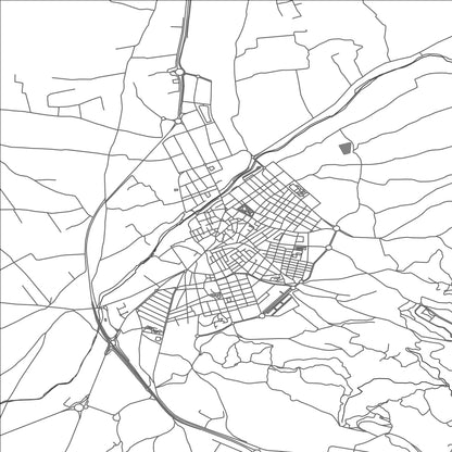 ROAD MAP OF ASPE, SPAIN BY MAPAKES