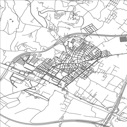 ROAD MAP OF ATARFE, SPAIN BY MAPAKES