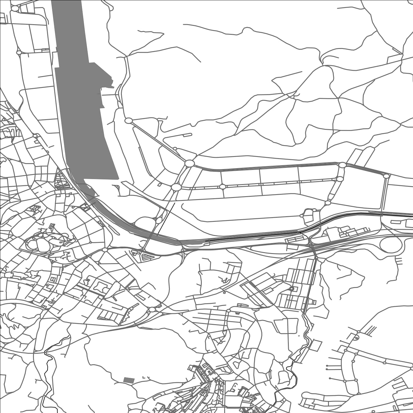 ROAD MAP OF AVILES, SPAIN BY MAPAKES