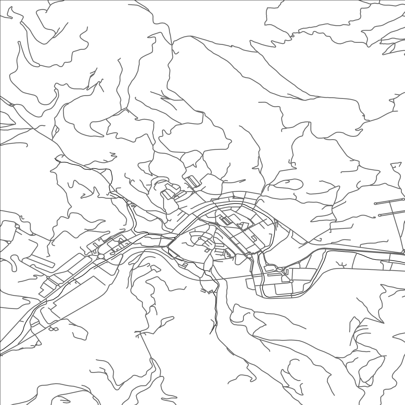 ROAD MAP OF AZCOITIA, SPAIN BY MAPAKES