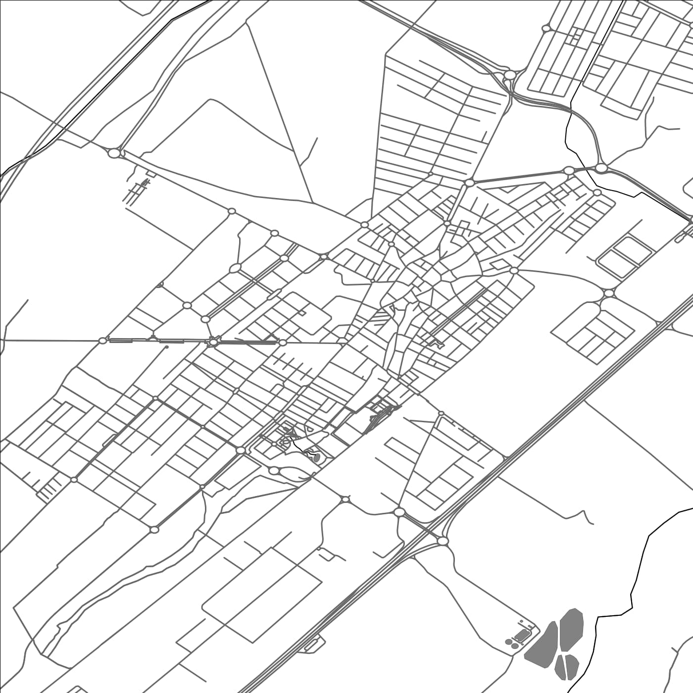 ROAD MAP OF AZUQUECA DE HENARES, SPAIN BY MAPAKES