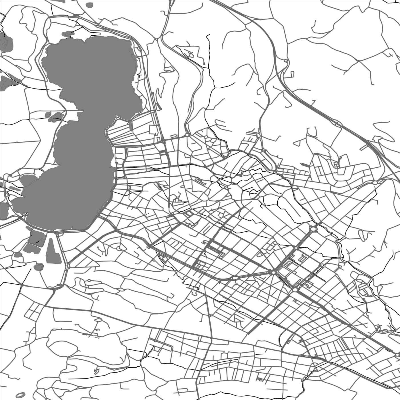 ROAD MAP OF BANYOLES(BANOLAS), SPAIN BY MAPAKES