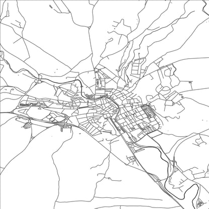 ROAD MAP OF BARBASTRO, SPAIN BY MAPAKES