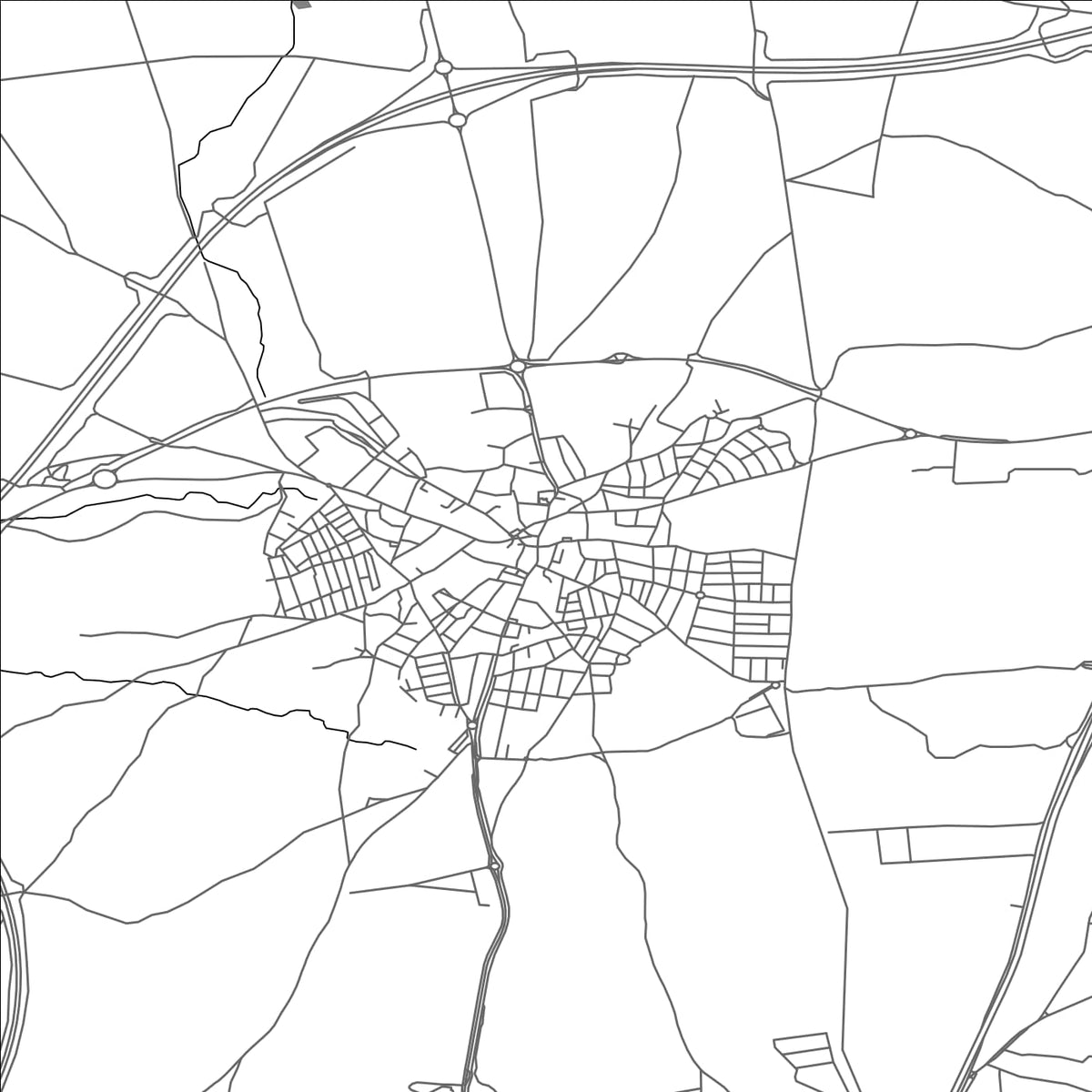 ROAD MAP OF BARGAS, SPAIN BY MAPAKES