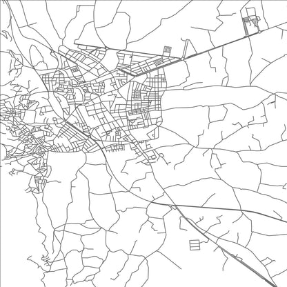 ROAD MAP OF BAZA, SPAIN BY MAPAKES