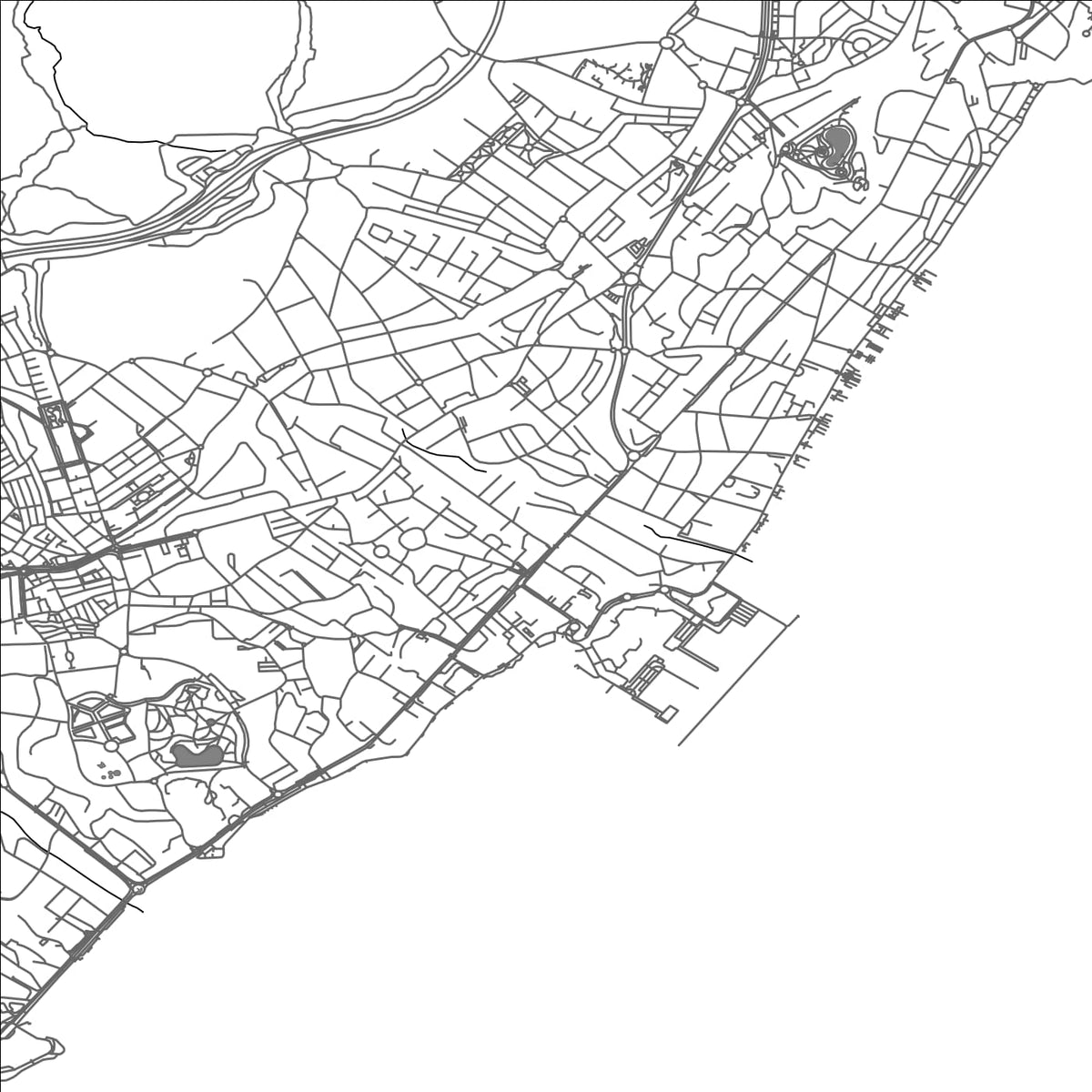 ROAD MAP OF BENALMADENA, SPAIN BY MAPAKES