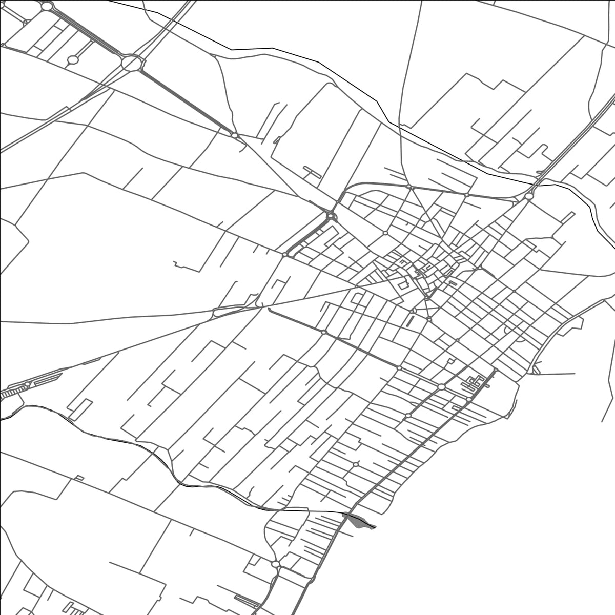 ROAD MAP OF BENICARLO, SPAIN BY MAPAKES