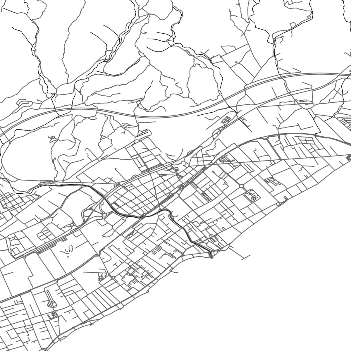 ROAD MAP OF BENICASIM, SPAIN BY MAPAKES