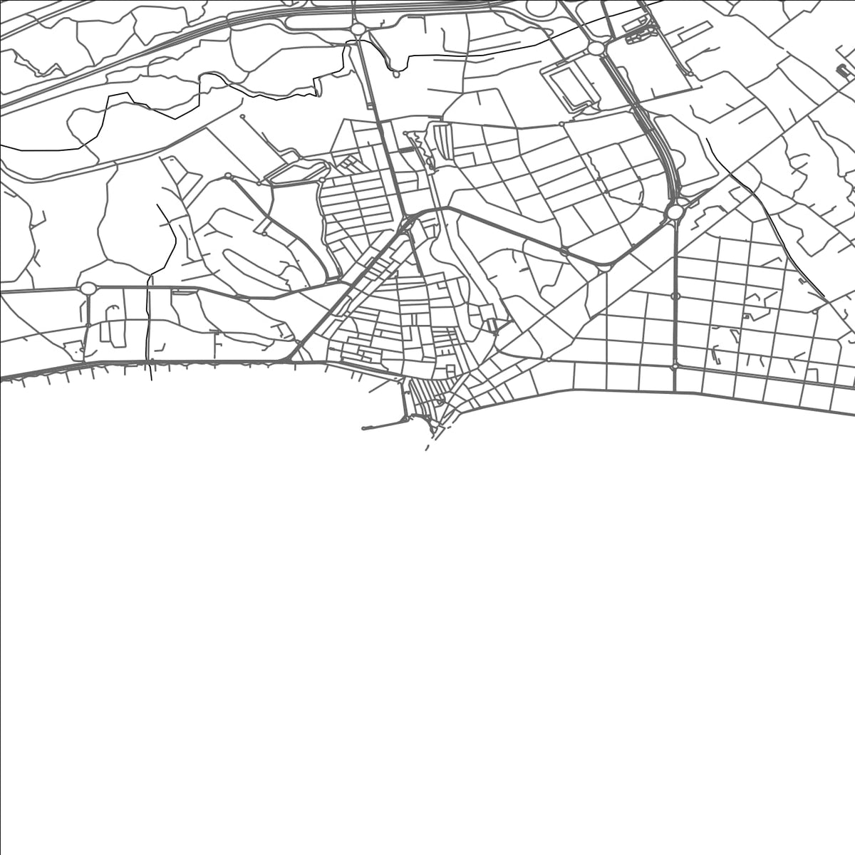 ROAD MAP OF BENIDORM, SPAIN BY MAPAKES