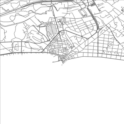 ROAD MAP OF BENIDORM, SPAIN BY MAPAKES