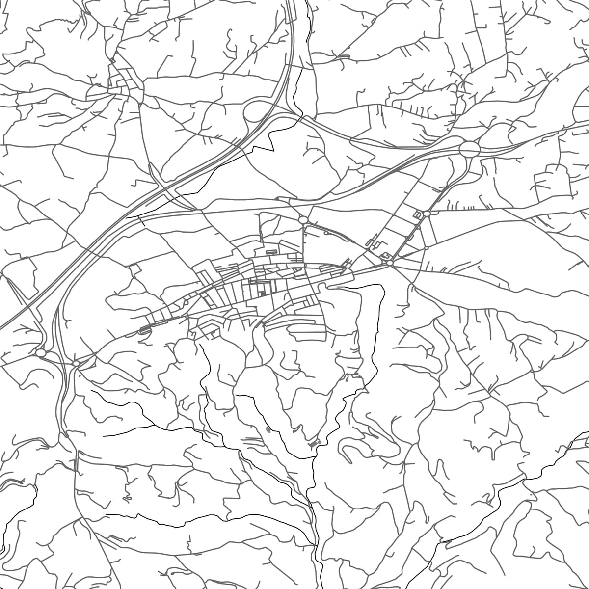 ROAD MAP OF BENISA, SPAIN BY MAPAKES