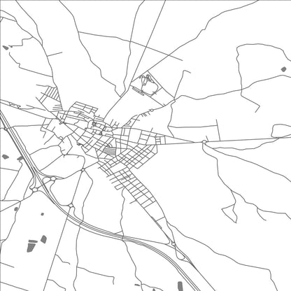 ROAD MAP OF BINEFAR, SPAIN BY MAPAKES