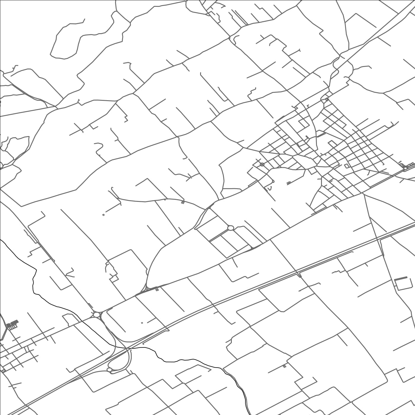 ROAD MAP OF BINISALEM, SPAIN BY MAPAKES