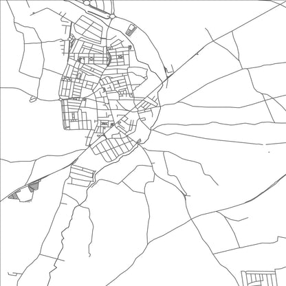 ROAD MAP OF BOLLULLOS DE LA MITACION, SPAIN BY MAPAKES