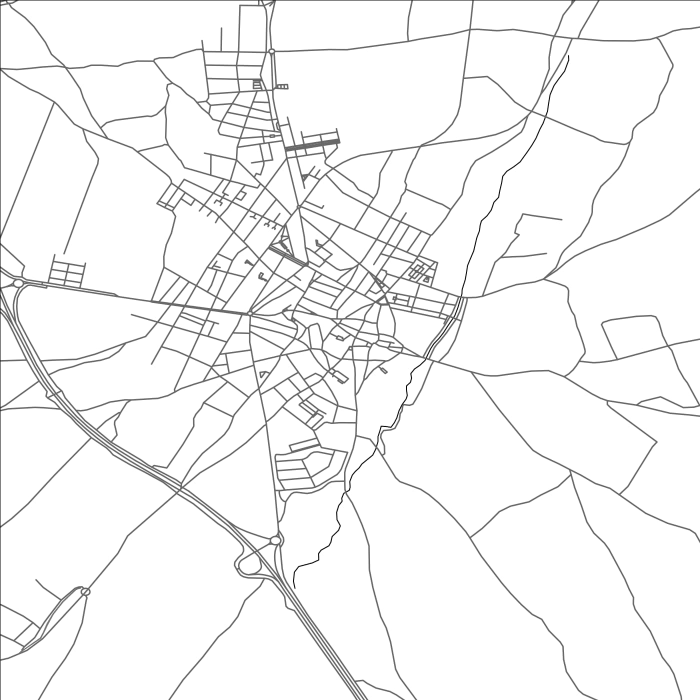 ROAD MAP OF BOLLULLOS PAR DEL CONDADO, SPAIN BY MAPAKES