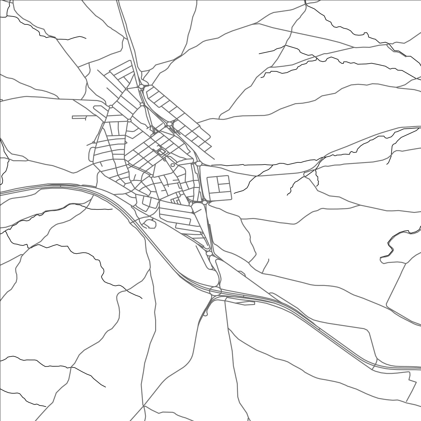 ROAD MAP OF BRUNETE, SPAIN BY MAPAKES