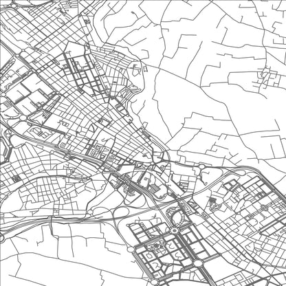 ROAD MAP OF BURJASOT, SPAIN BY MAPAKES