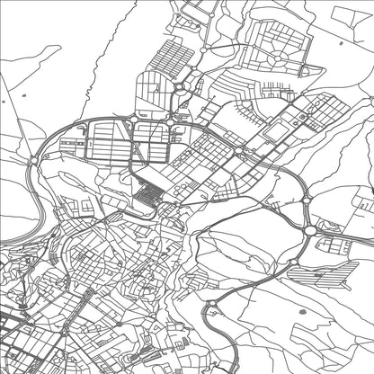 ROAD MAP OF CACERES, SPAIN BY MAPAKES