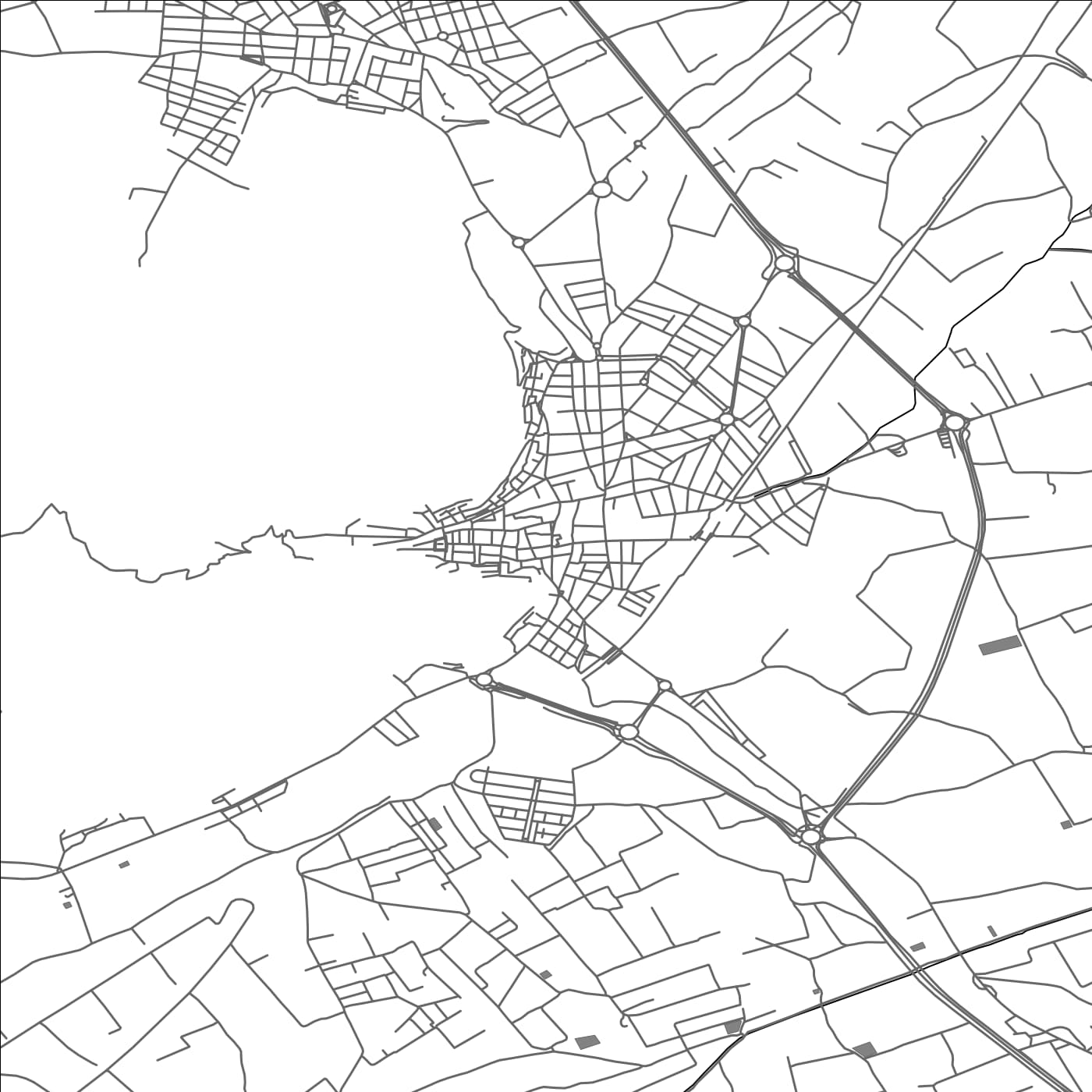 ROAD MAP OF CALLOSA DE SEGURA, SPAIN BY MAPAKES