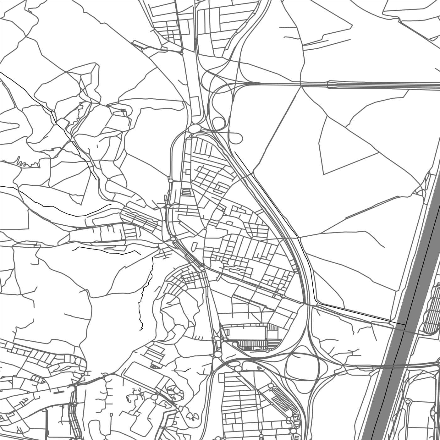 ROAD MAP OF CAMAS, SPAIN BY MAPAKES