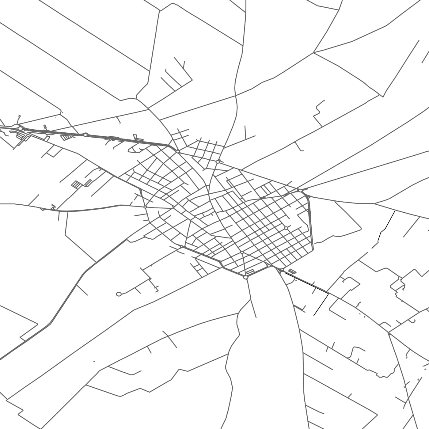 ROAD MAP OF CAMPOS DEL PUERTO, SPAIN BY MAPAKES