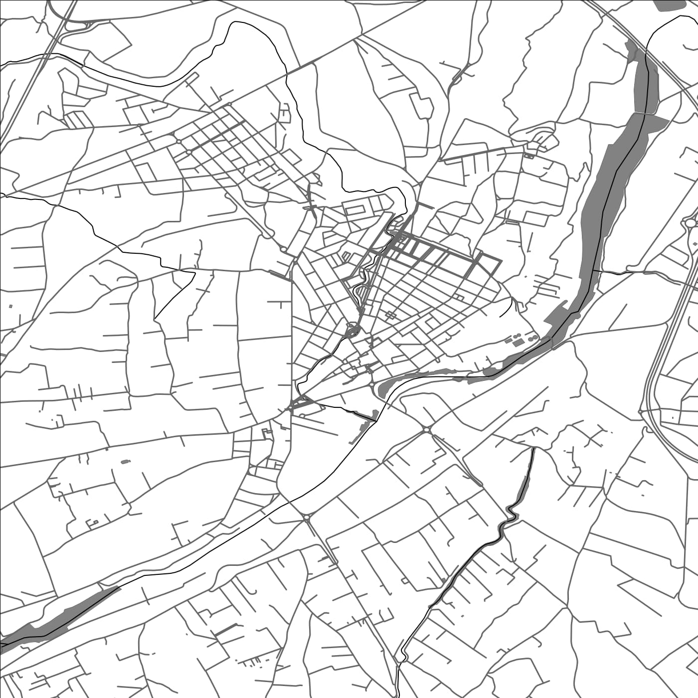 ROAD MAP OF CANALS, SPAIN BY MAPAKES