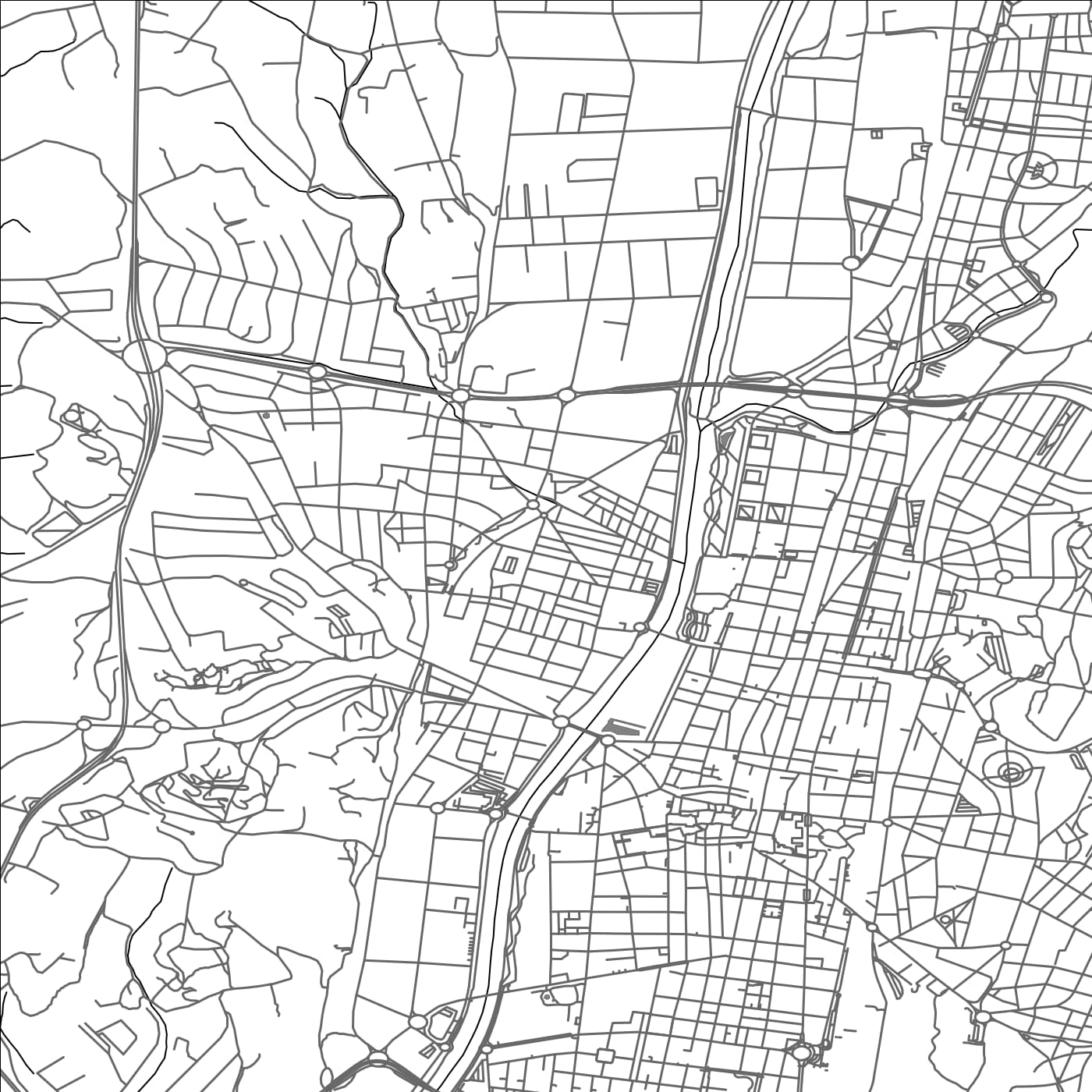 ROAD MAP OF CANOVELLAS, SPAIN BY MAPAKES