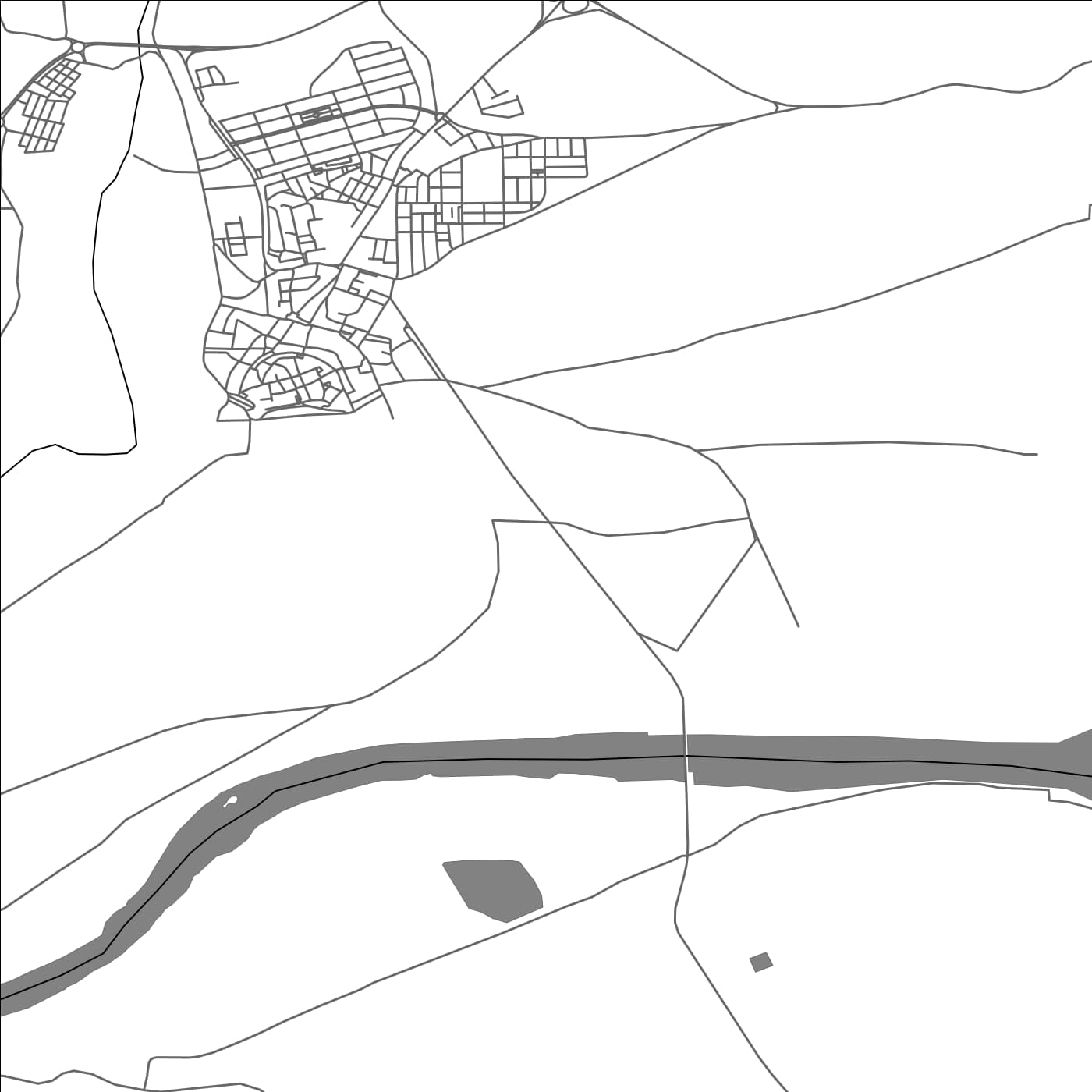 ROAD MAP OF CANTILLANA, SPAIN BY MAPAKES