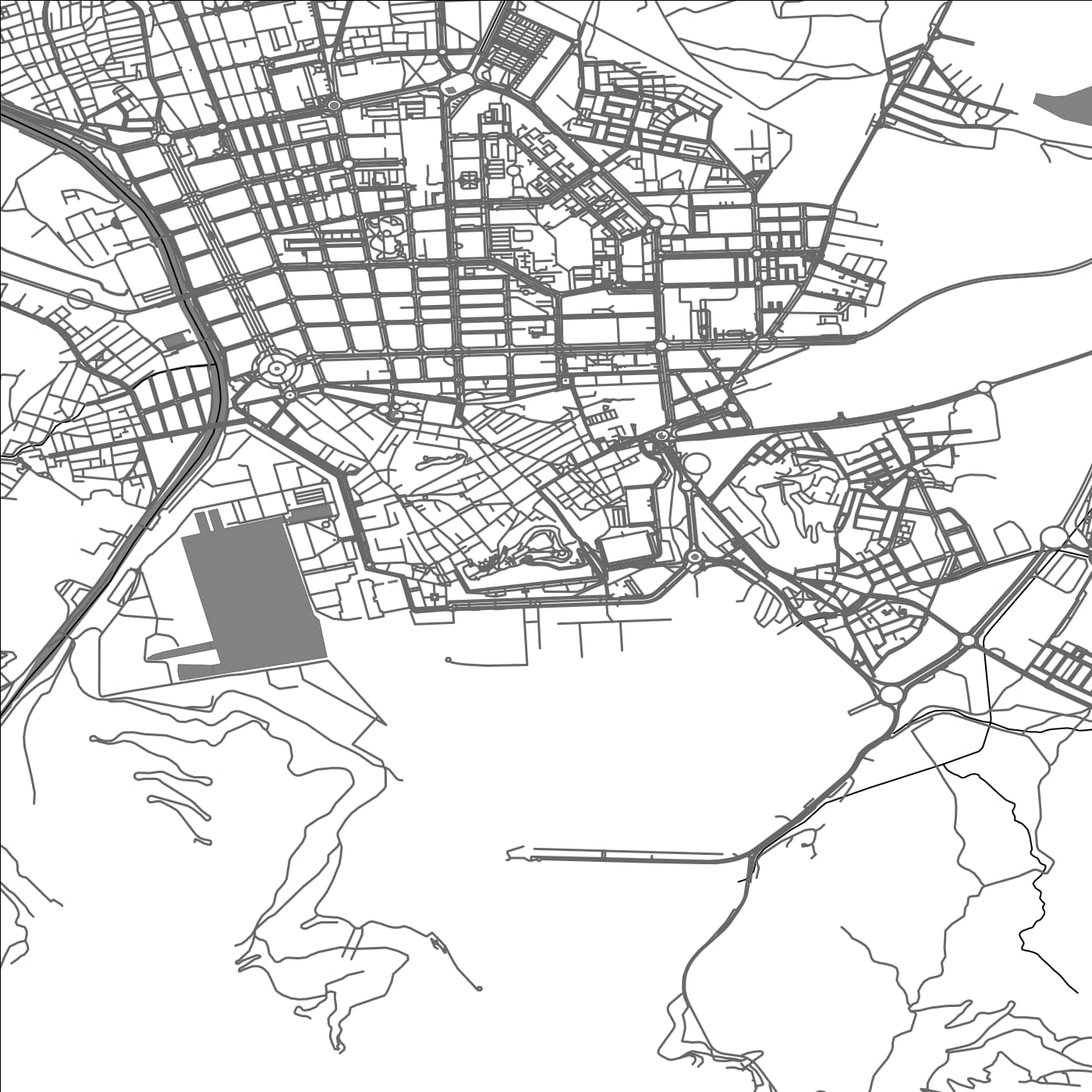 ROAD MAP OF CARTAGENA, SPAIN BY MAPAKES