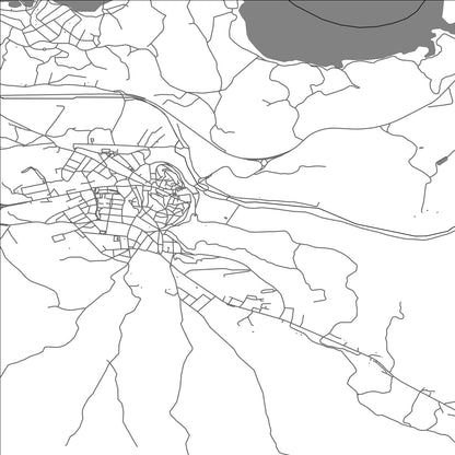 ROAD MAP OF CASPE, SPAIN BY MAPAKES