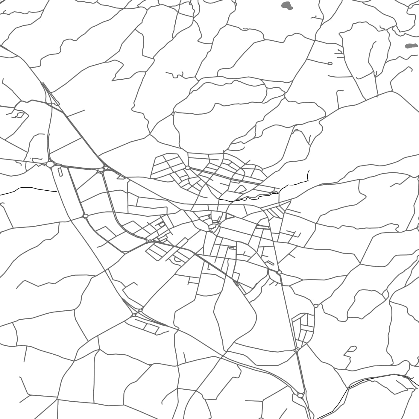 ROAD MAP OF CASSA DE LA SELVA, SPAIN BY MAPAKES