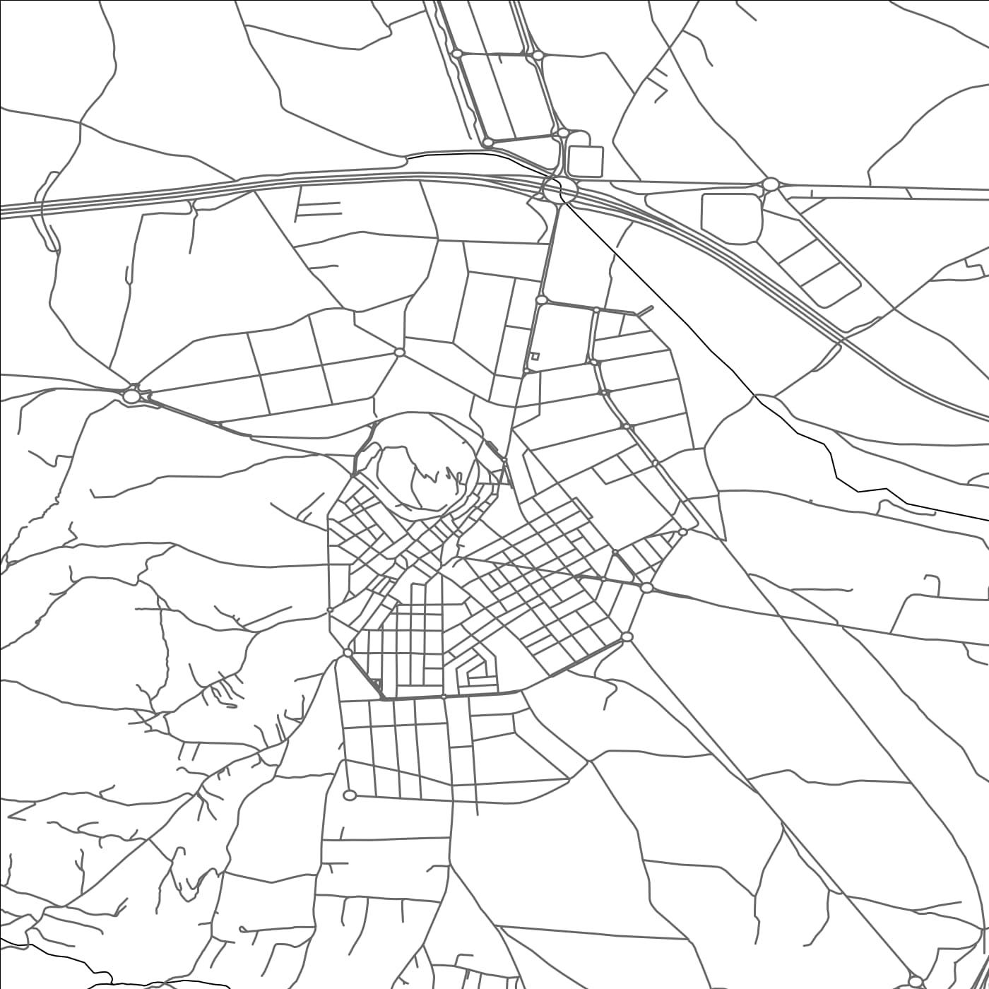 ROAD MAP OF CASTALLA, SPAIN BY MAPAKES